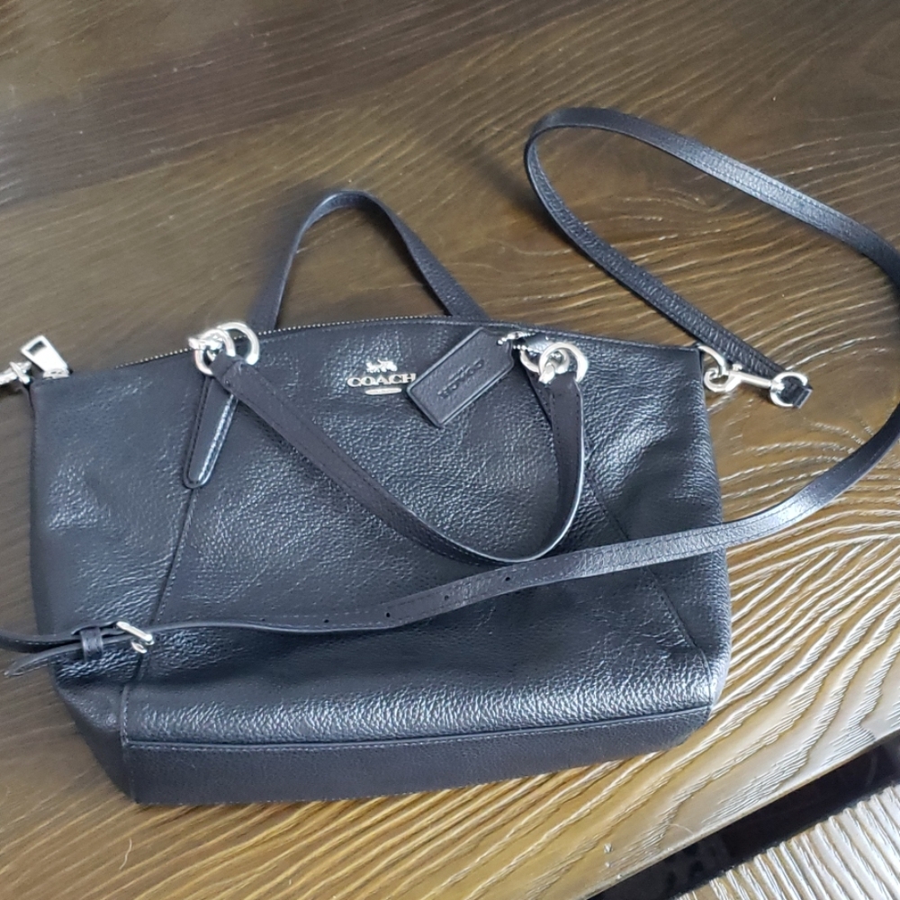 Coach black purse cross body or arm